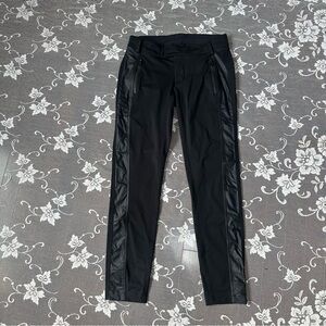 Lululemon Tuxedo Stripe Black Trousers